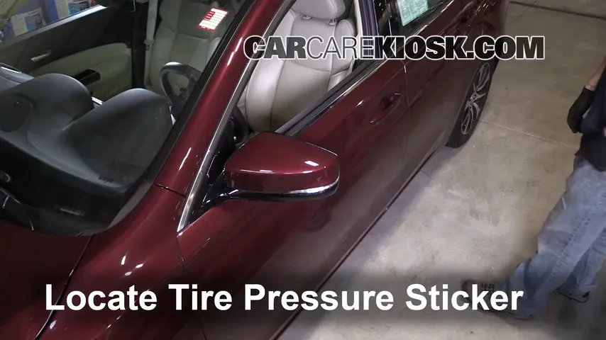 2015 Acura TLX 2.4L 4 Cyl. Tires & Wheels Check Tire Pressure